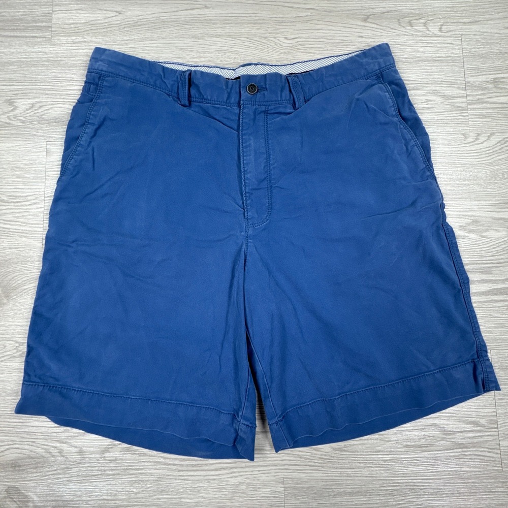 Tommy Bahama Men's Shorts Boracay Chino Blue 34 Cotton Tencel Stretch Casual